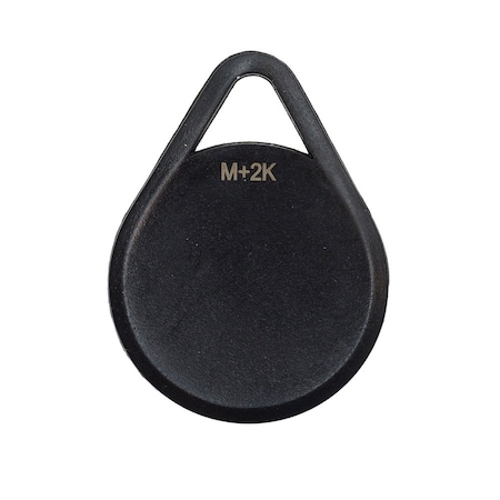 Dormakaba Dormakaba RFID Fob with Mifare Plus, 2K Memory Black Finish 12640-P24-BK